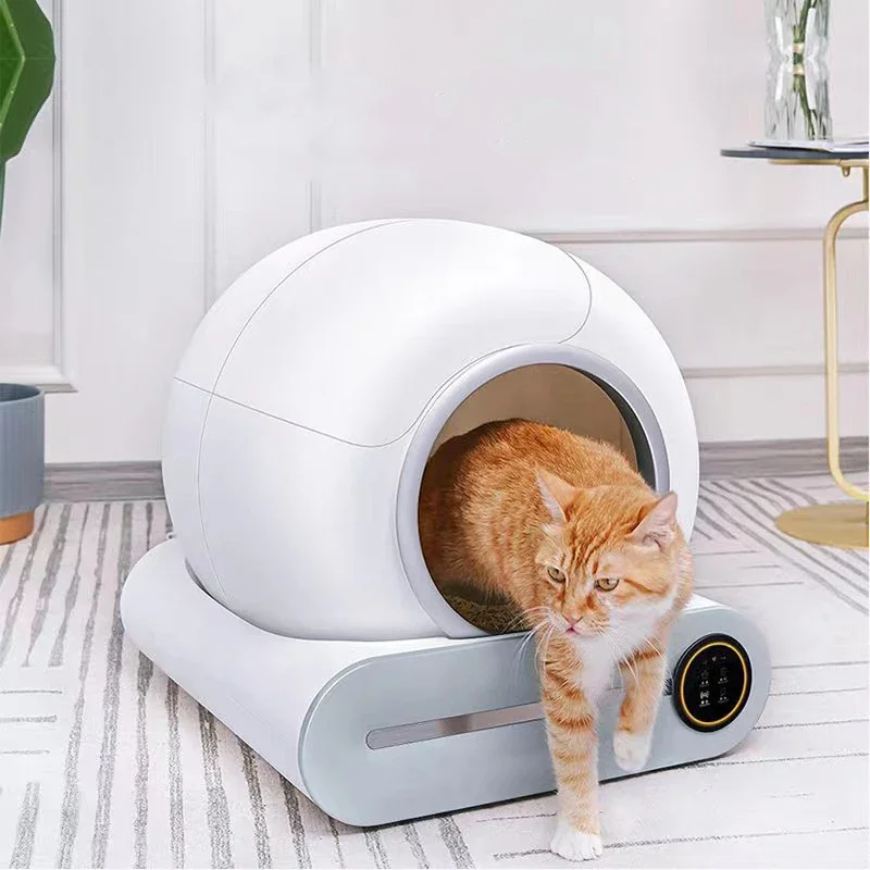 Cat Litter Box 65L Intelligent Cat Toilet Fully Automatic Cleaning Closed Drum Electric Cat Toilet 1005010200819870