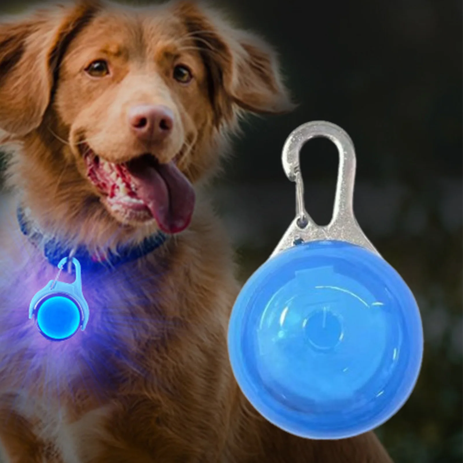 LED Glow Dog Collar Pendant Light Up Pet Accessories Night Safety Walking for Cat Dog Small Medium 1005010202288287