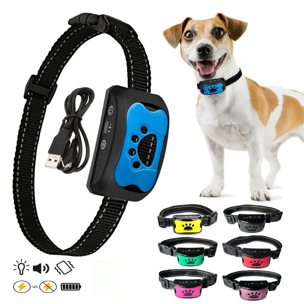 Dog Bark Collar Rechargeable Smart Anti Barking Collar Dog Training Device with 7 Adjustable 1005010208671092