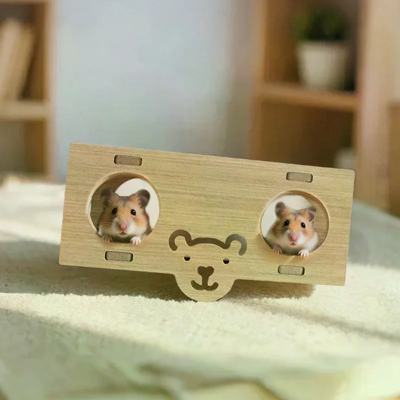 Pet Hamster Toys Wooden Bridge Seesaw Swing Toys Small Animal Activity Climb Toy DIY Hamster Cage 1005010216415258