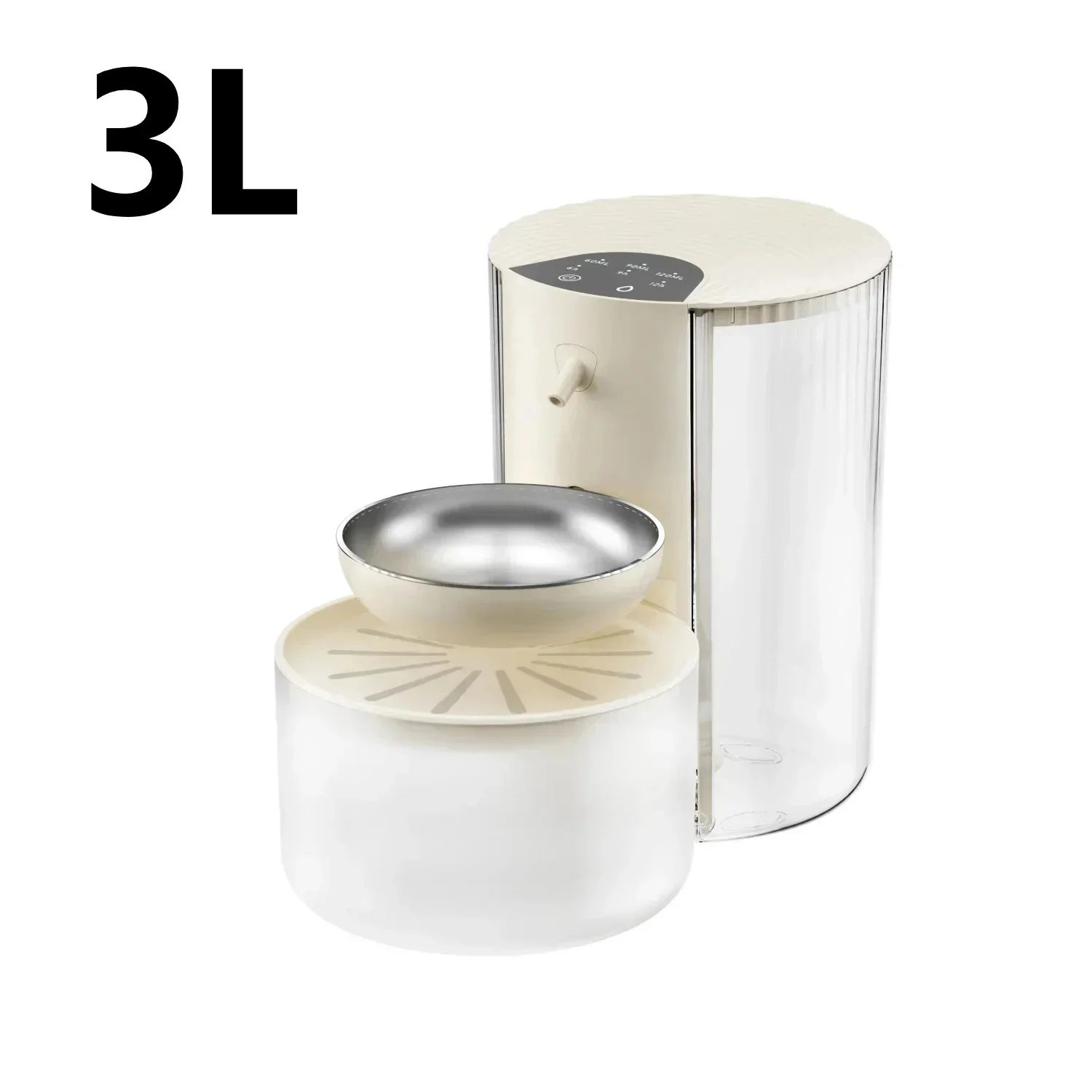Large Capacity Pet Smart Water Dispenser with Filtration and Waste Separation Pour-Type (3L) 1005010217387105