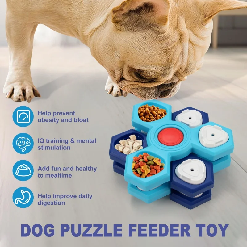 Dog Puzzle Toys Dog Training Boredom Interactive Puzzle Feeding Toys Slow Food Tray Pet Feeding 1005010223089603