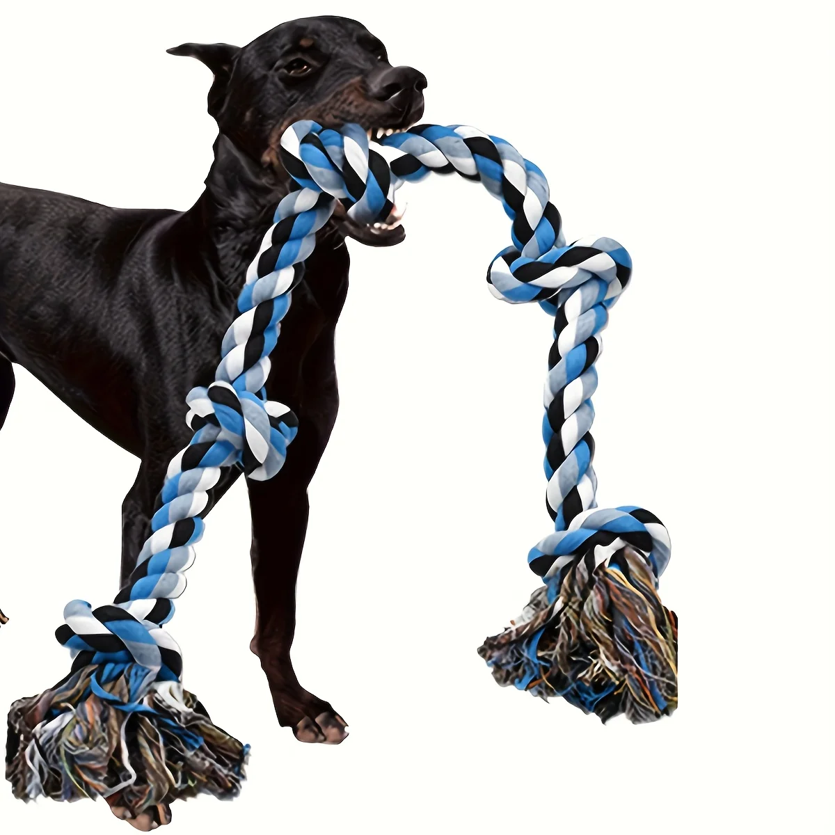 1pc Heavy-Duty Dog Rope Toy with Teeth Cleaning & Chewing 1005010227342389