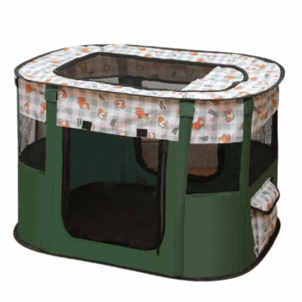 Sturdy Portable Pet Playpen Collapsible Breathable Cat Delivery Room Removable 300D Oxford Cloth 1005010231052262