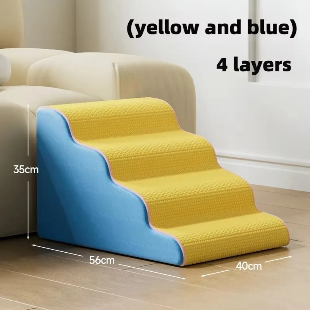 New 3/4 Step Dog Cat Ramp Ladder Non Slip Removable Pet Stair Washable Climbing Ladder Slope Dog 1005010234280734