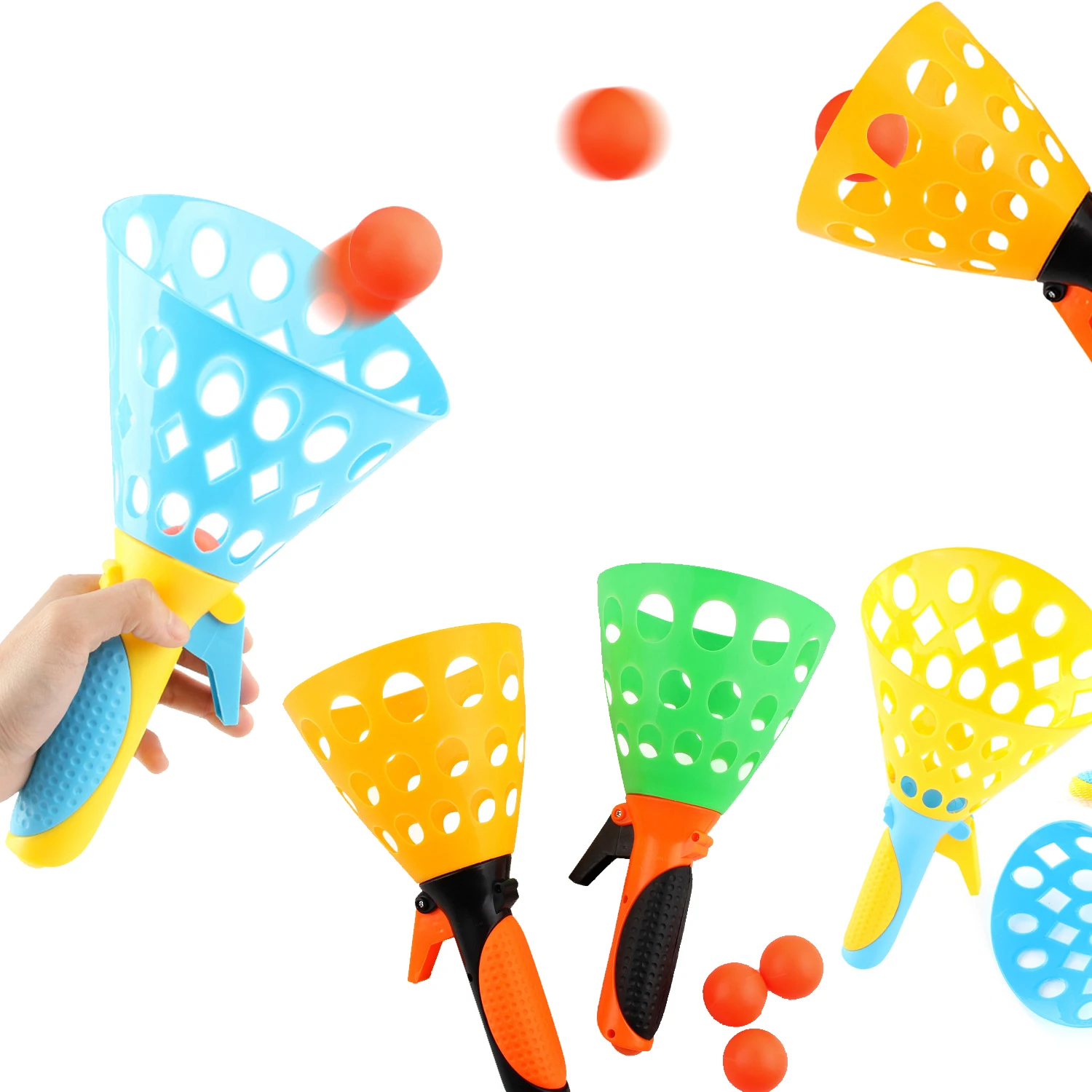 Pop-Pass-Catch Ball Game for Children Catching Ball Launcher Sports Toy Outdoor Indoor Party 1005010237930580