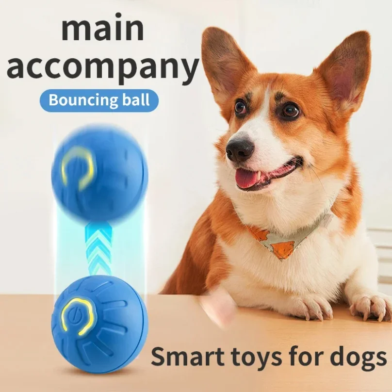 Smart Dog Toy Ball Electronic Interactive Pet Toy Moving Ball USB Automatic Moving Bouncing for 1005010246672091