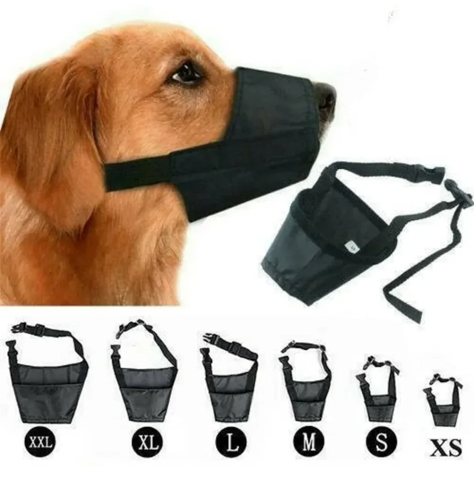 Dog for Small Medium Large Dogs Soft Nylon Muzzle with Safety Buckle Puppy Muzzle Stop Biting 1005010254658766