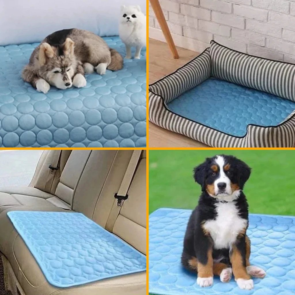 Dog Mat Cooling Summer Pad Mat For Dogs Cat Blanket Sofa Breathable Pet Dog Bed Summer Washable For 1005010257484861