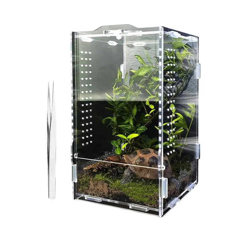 AT05-Jumping Spider Enclosure, Tarantula-Enclosure Large Acrylic Terrarium 1005010257819550