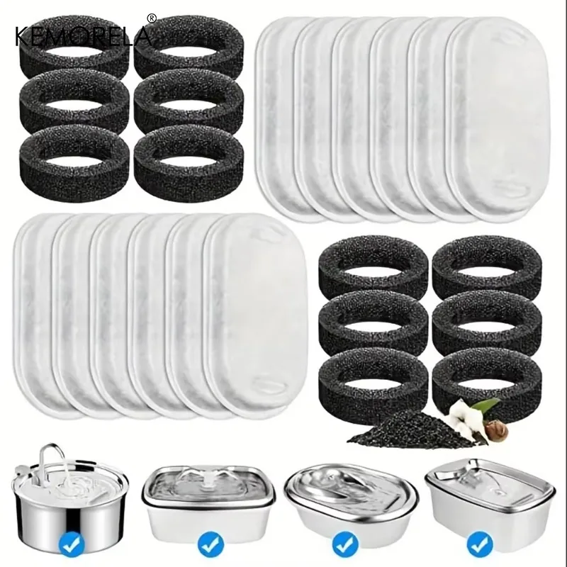 8/12/16/24pcs Cat Water Fountain Filters for 108Oz/3.2L Adjustable Flow Pet Accessories 1005010266700674