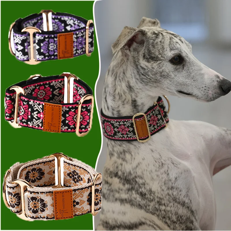 Chinese Ethnic Style Martingale Dog Collar Hens / Greyhound Collar/ Lggy Collar/ Lurcher Collar 1005010266822828