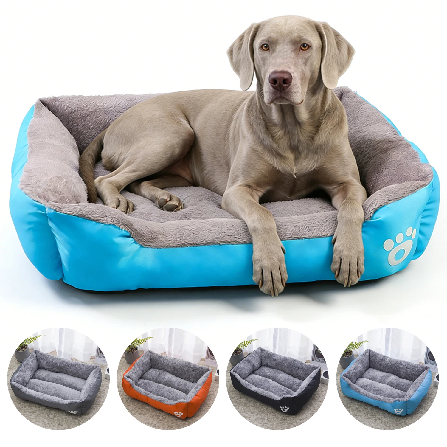 Square Large Dog Bed Soft Cat Sleeping Sofa Winter Warm Basket for Dog Waterproof Dog House for 1005010272227816