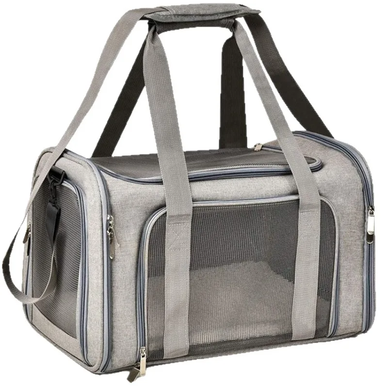 Portable Pet Carrier for Cats and Small Dogs, Foldable Travel Bag with Mesh Window 1005010273330298
