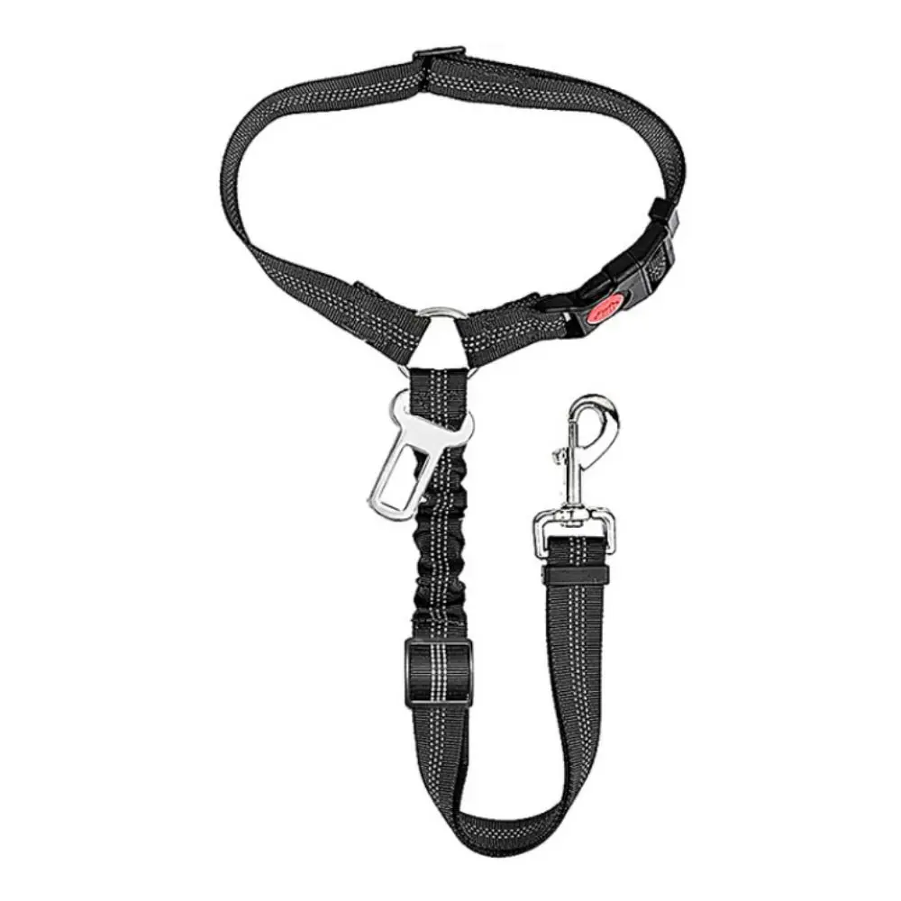 Practical Anti-Shock Pet Car Seat Belt Reflective Adjustable Dog Backseat Safety Belt Nylon Elastic 1005010278980625