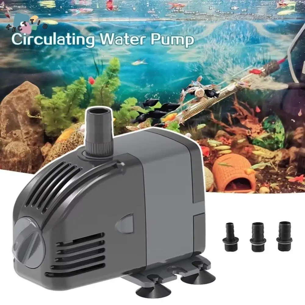 6/14/24w Aquarium Water Pumps Submersible Ultra-Quiet Fish Pond Pump Energy Efficient with Suction 1005010285328236