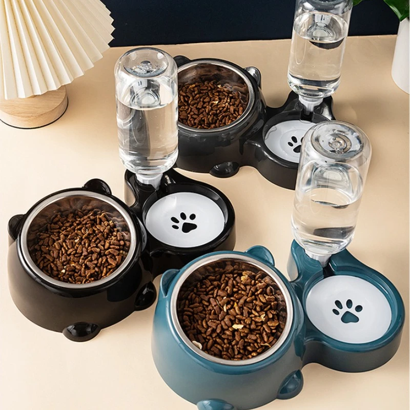 Automatic Pet Feeder and Water Dispenser, Integrated Feeding System for Cats and Dogs 1005010285415700