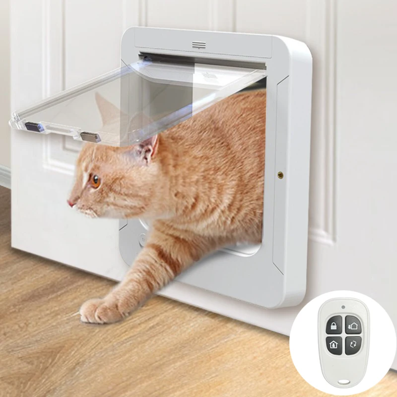 RFID Sensing Smart Cat Door Flap Control Direction Entry Exit Cat Door Intelligent Recognition Cats 1005010285758556