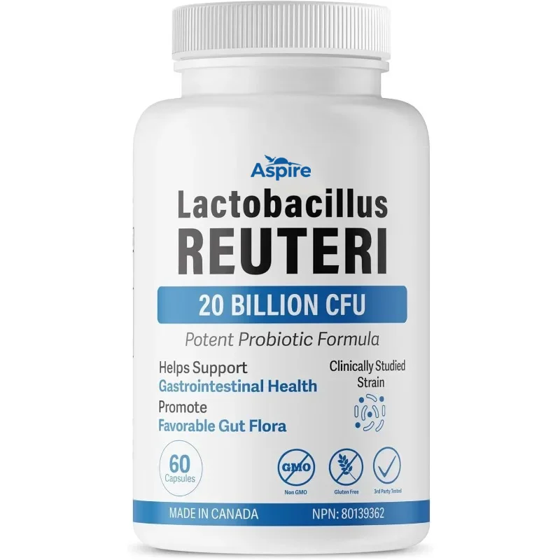 Lactobacillus Probiotics 20 Billion Cfu L Reuteri Probiotics Intestinal Support -30/60/120 Capsules 1005010287417039