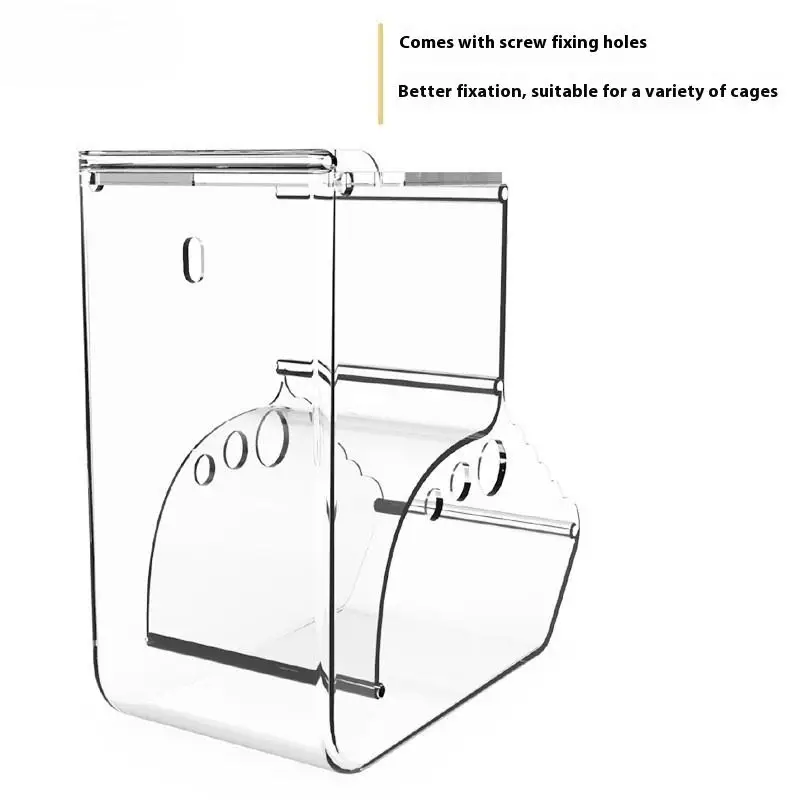 Clear Plastic Automatic Food Dispenser Feeder Bowl for Pet Hamster Rabbit Squirrel Guinea Pig 1005010289623596