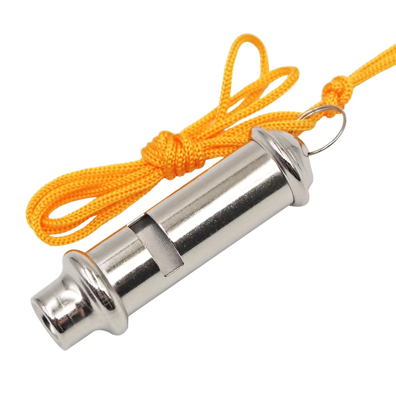 Stainless Steel Bird Training Whistle with Lanyard for Dog Bird Eagle Parrot Pigeon Training Pet 1005010290232475