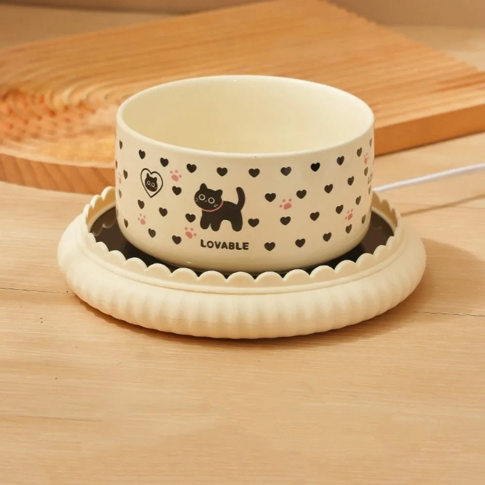 Cartoon Heated Pet Water Dispenser Constant Temperatur Ceramics Heated Dog Water Bowl Intelligent 1005010301407447