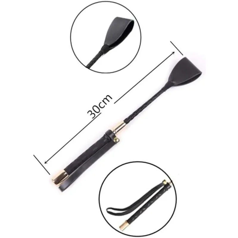 30/45/60CM Leatherette for Equestrian Horseback Racing Riding Role Plays Trail Leather Horse Whip 1005010303398859