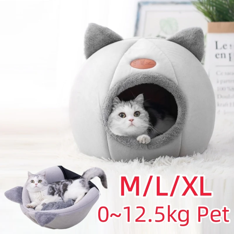 Cave Sleep Cat Bed Comfort In Winter Cats Mat Basket Small Dog House Pets Tent Cozy Beds For Cat 1005010308202482