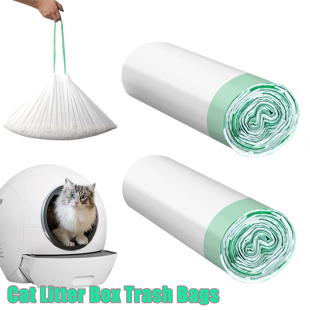Heavy Duty Cat Litter Trash Bags Leakproof Drawstring Thickened Waste Bags Pet Poop Litter Box 1005010311723527