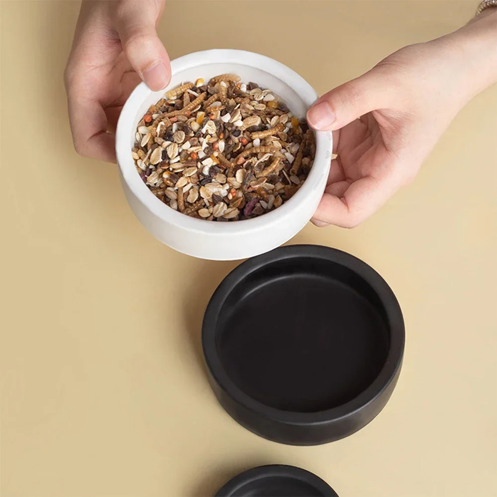 Reptile Food Bowl Anti-Escape Ceramic Feeder Dish Reptile Water Bowl for Hermit Crab Leopard Gecko 1005010315123234