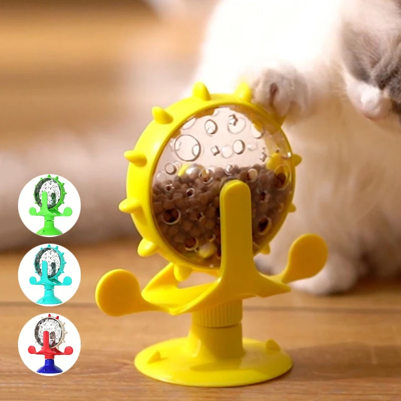 Interactive Pet Puzzle Feeder Toy Slow Feeder for Cats and Dogs with Strong Suction Cup 1005010321711954
