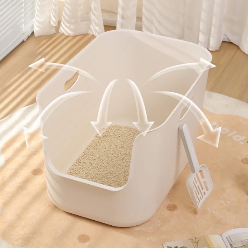 Open Style Cat Litter Box Simple and Thick with a Large Capacity to Prevent Splashing and Provide 1005010322363576