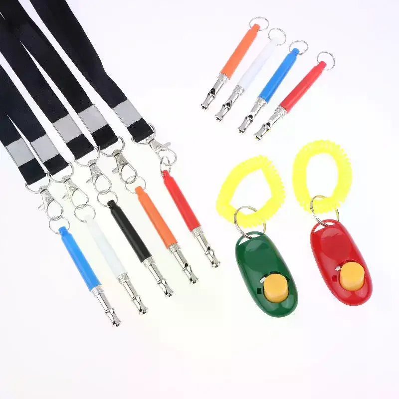 1Pcs Pets Discipline Supplies Adjustable Dogs Training Whistle With Rope Stop Barking Ultrasonic 1005010324285586