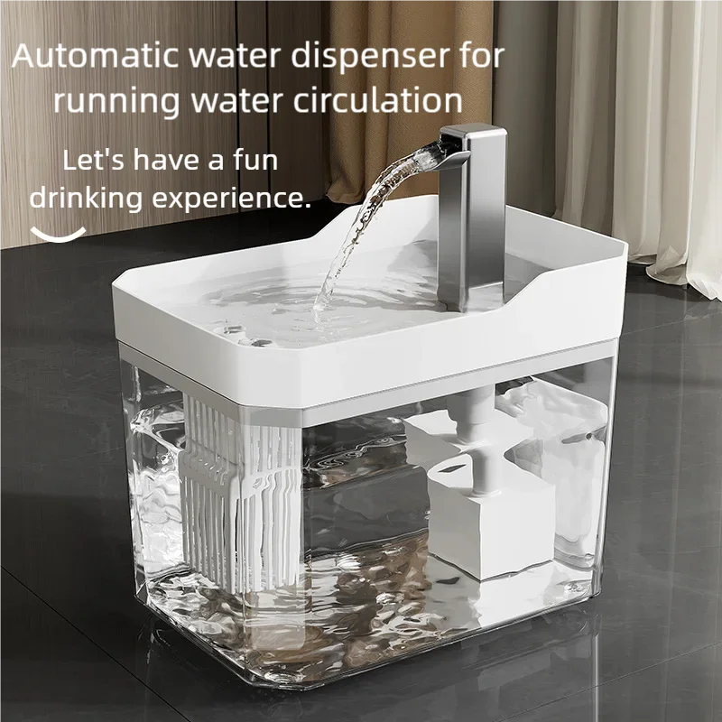 Automatic 1.5L Pet Water Fountain Filter Mute Cat Bowl Dispenser for Dog and Cat Water Feeding 1005010326164730