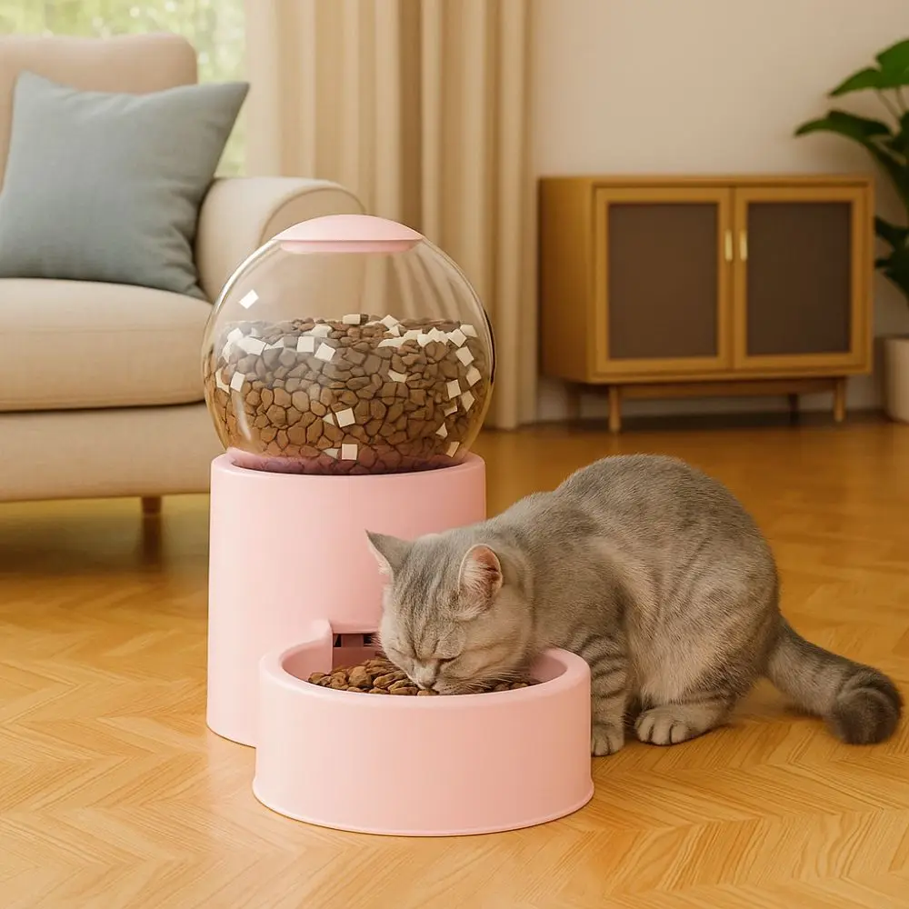 Large Capacity Automatic Pet Feeder Plastic Neck Protection Dog Water Dispenser Detachable 1005010356531709