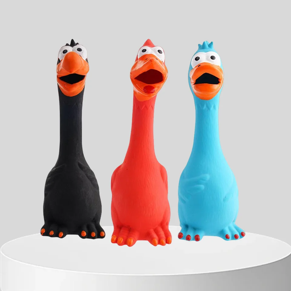 1/3Pcs New Squeak Dog Toy Chew Bone Squeaky Ball Chicken Sound Dog Toys Tooth Grinding Training Pet 1005010360549938