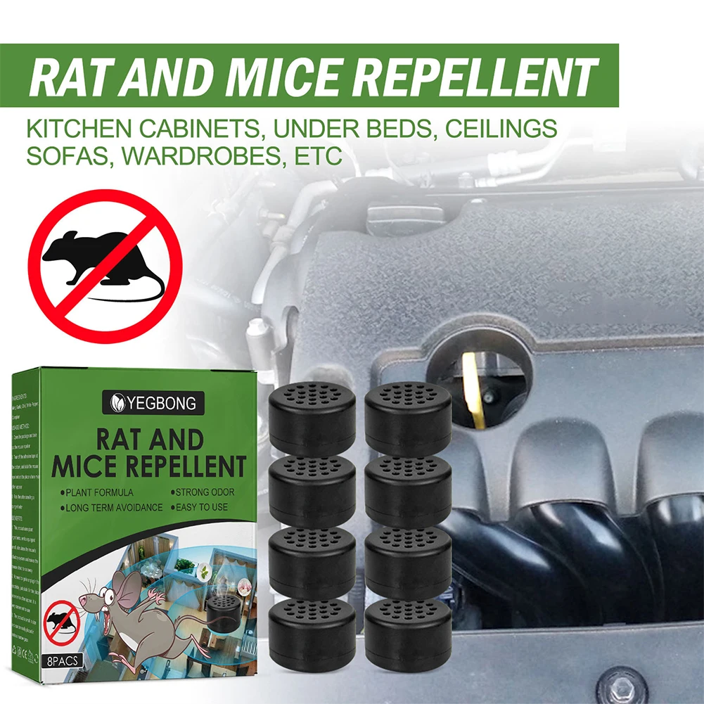 Mice Repellent Deterrent Pure Plant Essential Peppermint Oil Rat Anti-Mouse Balls for Outdoor (8PCS) 1005010366856557
