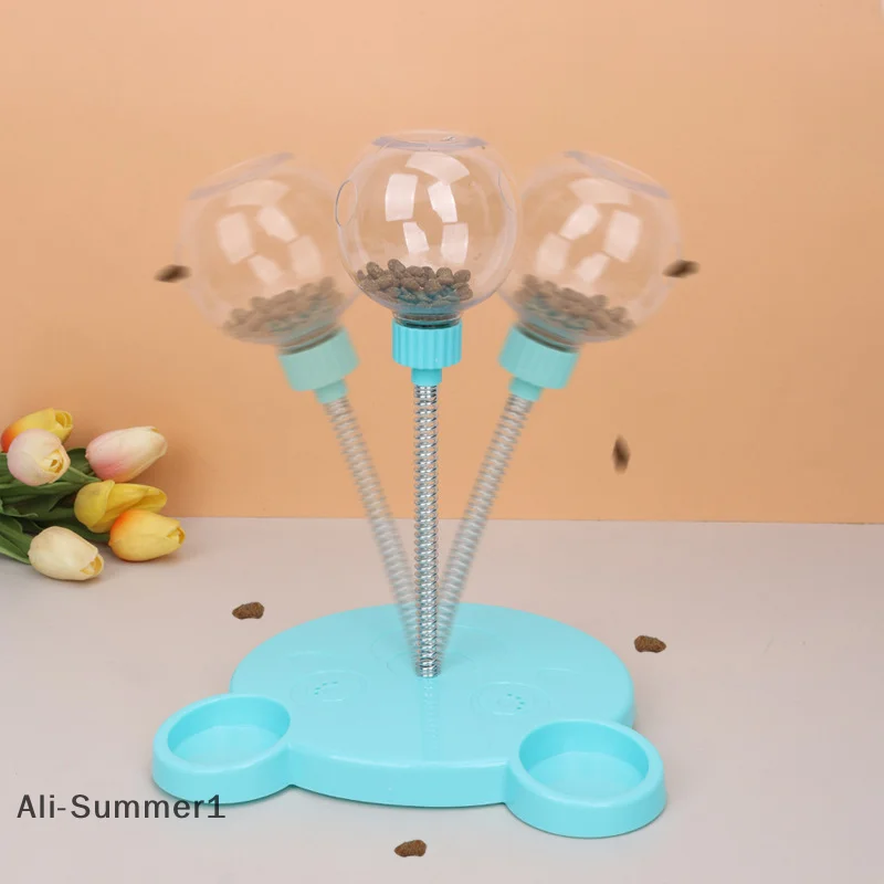 Funny Creative Pet Cat Puzzle Food Leaking Ball Toy Cat Dog Interactive Treat Leaking Toy Slow Cat 1005010370230523
