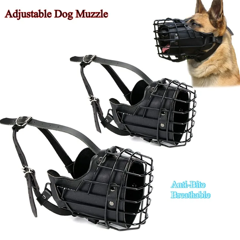 Dog Muzzle Medium and large dogs can adjust the mouth cage anti-bite and anti-barking non-toxic and 1005010374350793