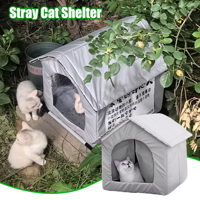 Insulated Waterproof Stray Cat House Outdoor 1005010382109625