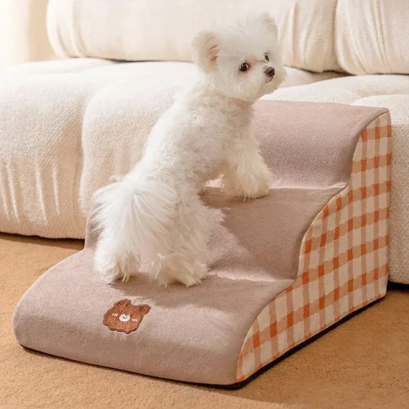 3 Layer Pet Ramp Foam Dog Secure Stairs Dog Gate Non-Slip Pet Steps for Older Dogs pet with Joint 1005010389424938