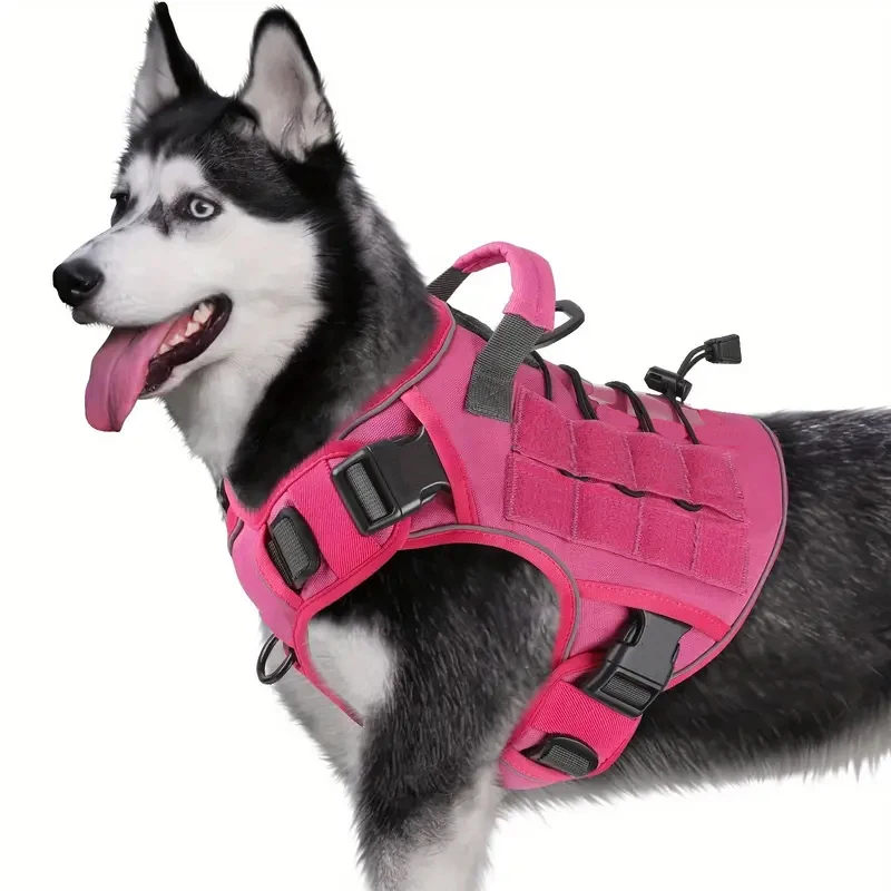 Adjustable No-Pull Tactical Dog Harness with Handle for Large Dogs 1005010391633271