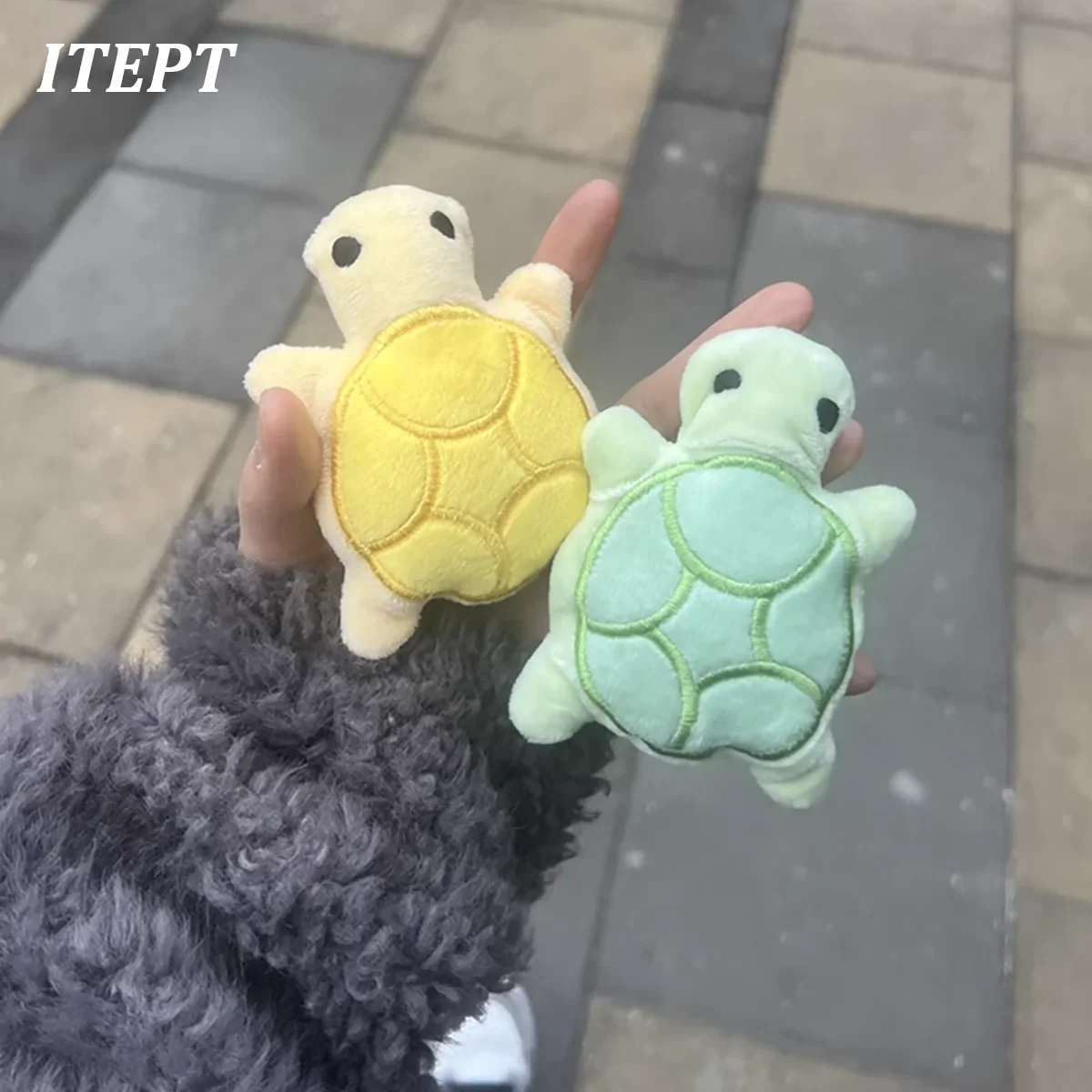 Mini turtle plush dog chew toy for self-entertainment, durable and bite-resistant 1005010393104725