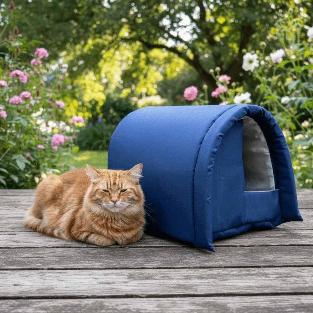 Durable Warm Pet Cat House Waterproof Thicken Cat Sleeping Cave Foldable Windproof Outdoor Cat 1005010402517092