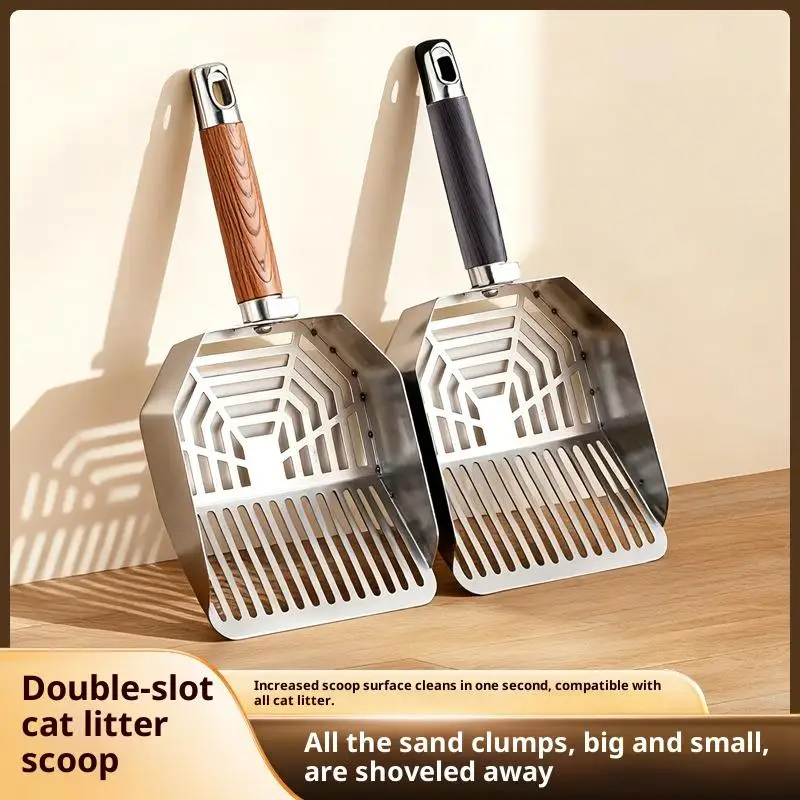 Stainless Steel Cats Litter Scoop Durable Long Handle Mesh Carbon Steel Large Size Scooper Litter 1005010407203208
