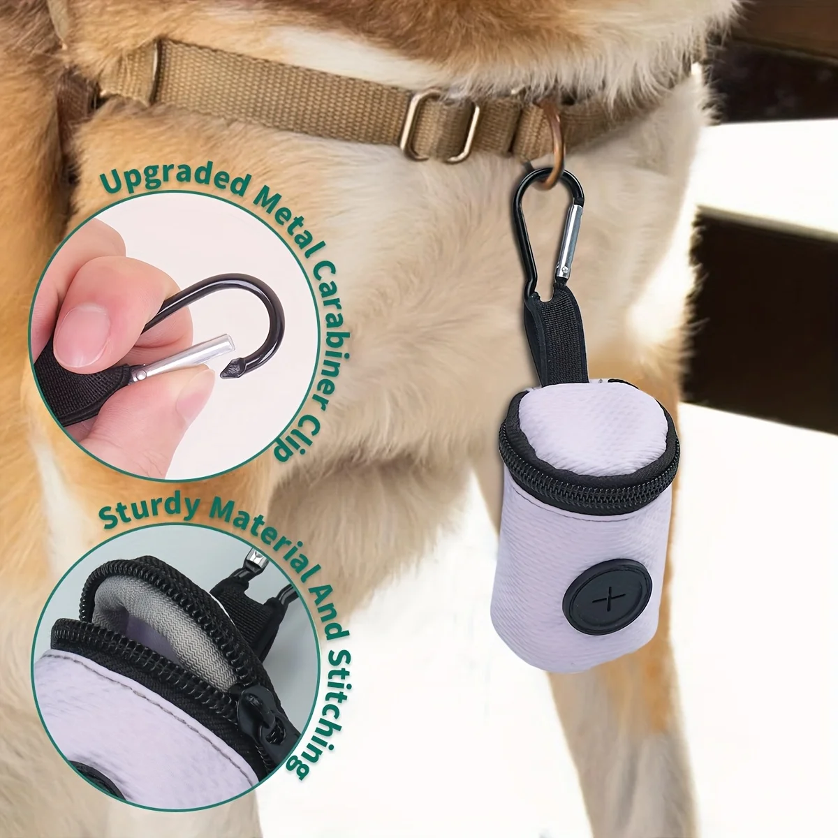 A Portable Pet Poop Bag, Dog Outdoor Waste Bag, Durable Storage Bag, Poop Scooping Bag Dispenser 1005010413358725