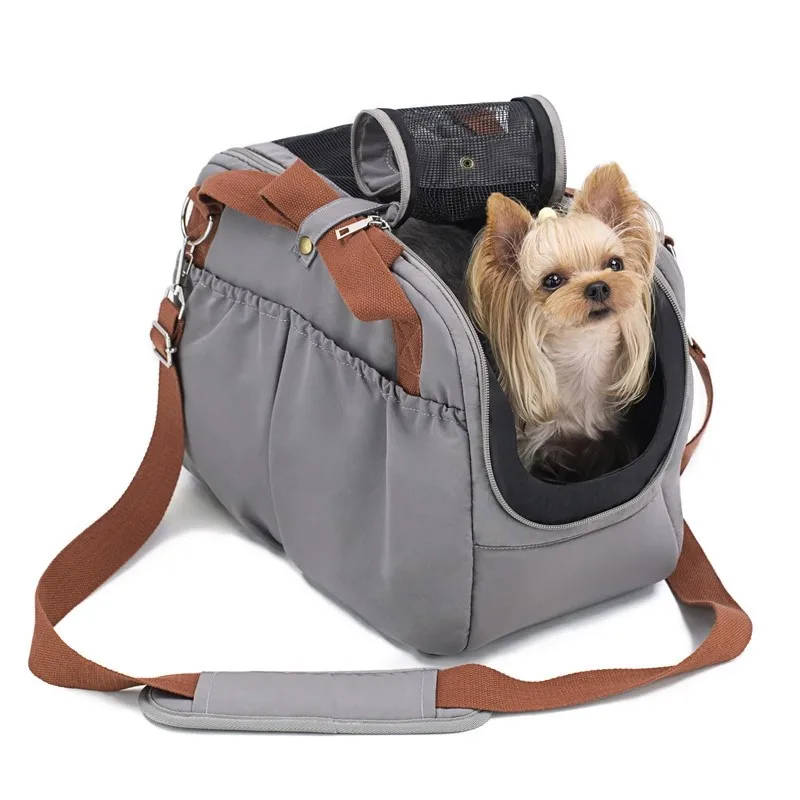 Portable Pet Dog Carrier Cat Travel Bag with Cover for Small Dogs Cats Puppies Soft-Sides Dog Car 1005010415950976