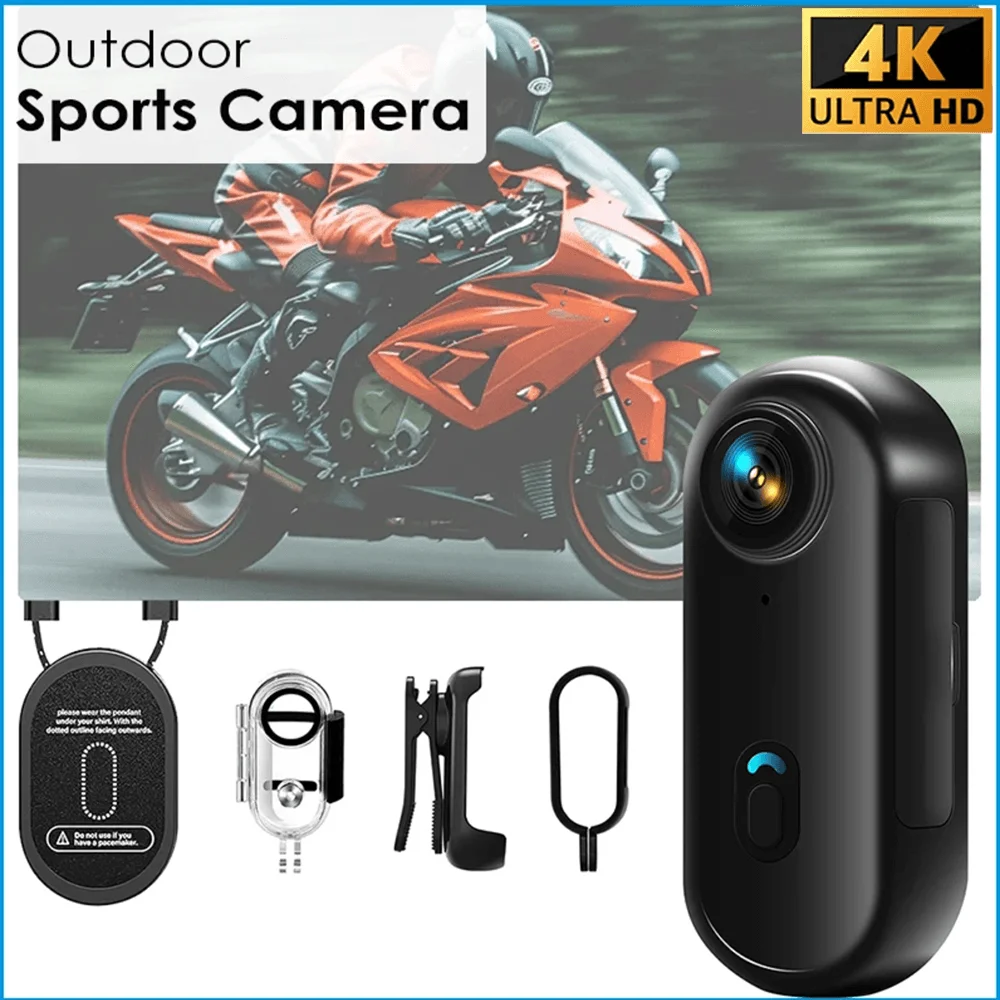 4K Motorcycle Mini Recorder Finger WIFI Action Camera Lightweight POV Road Sport Cam Bicycle Vlog 1005010418020484