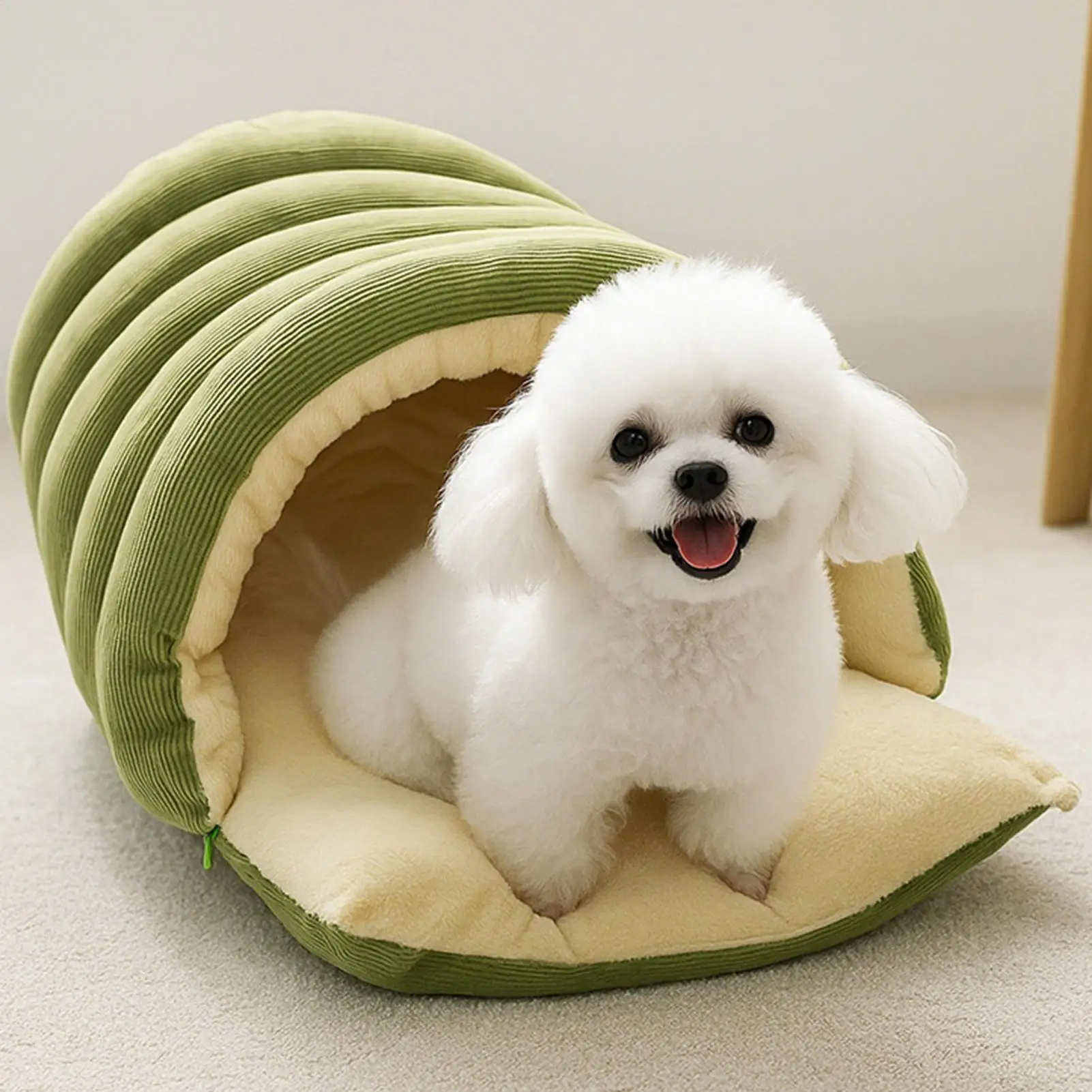 Cats Sleeping Bed Winter Indoor Thickened Cat Bed Washable Soft Short Plush Fluffy Enclosed Warm 1005010419777812