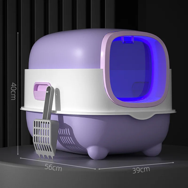 Smart App Controlled Automatic Self Cleaning Cat Litter Box XXL Closed UV Sterilization Deodorizer 1005010427720175